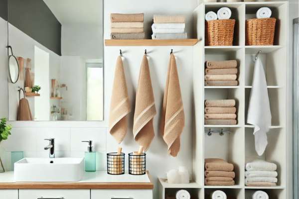 Bathroom Towel Storage Ideas for Families