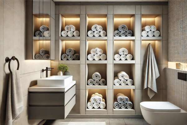 Clever Bathroom Towel Storage Ideas
