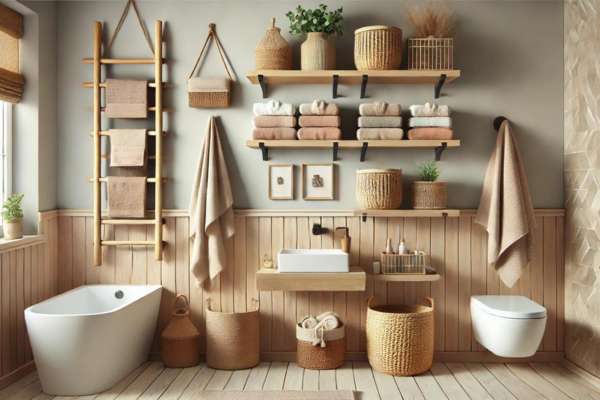 DIY Towel Storage Projects for Small Bathrooms