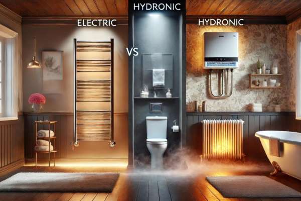 Electric vs. Hydronic Towel Warmers