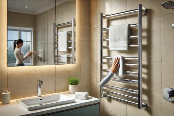 Clean Hydronic Towel Warmer