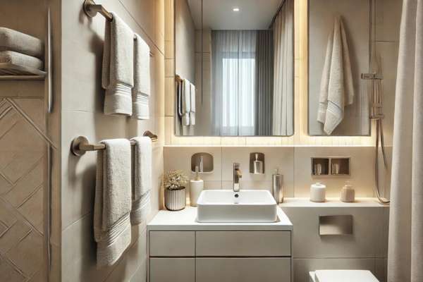 Incorporating Hand Towel Holders Into Small Bathrooms