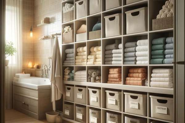 Maintaining an Organized Towel Storage System