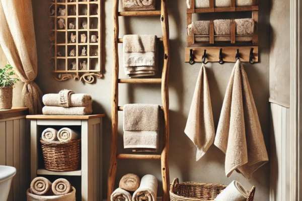 Everyday Items for Towel Storage