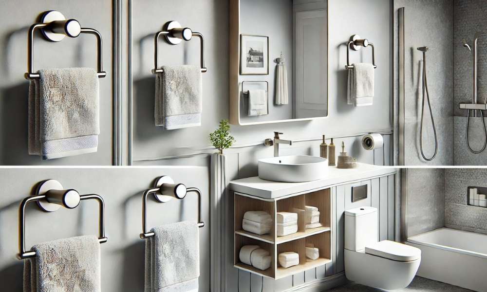 Where To Put Hand Towel Holder In Bathroom