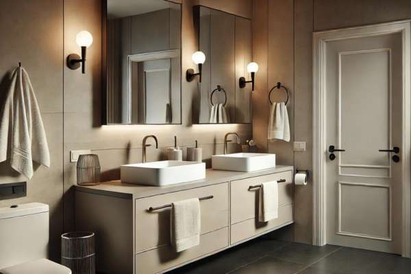 Bathroom With Double Sinks