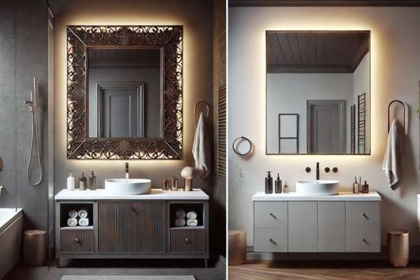 Custom vs. Standard-Sized Bathroom Mirrors