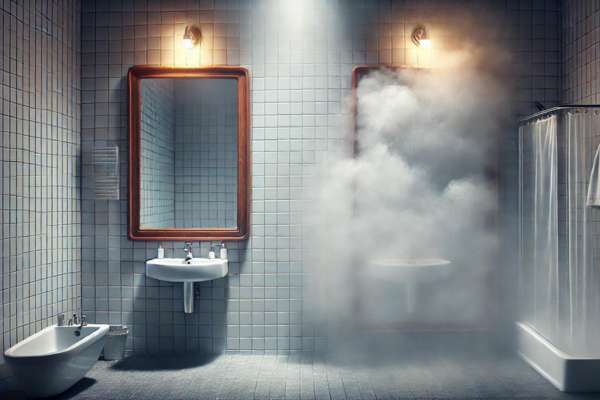 Bathroom Size Impacts Mirror Fog