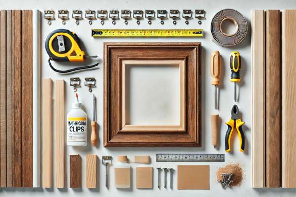  Materials Needed for Framing a Bathroom Mirror with Clips