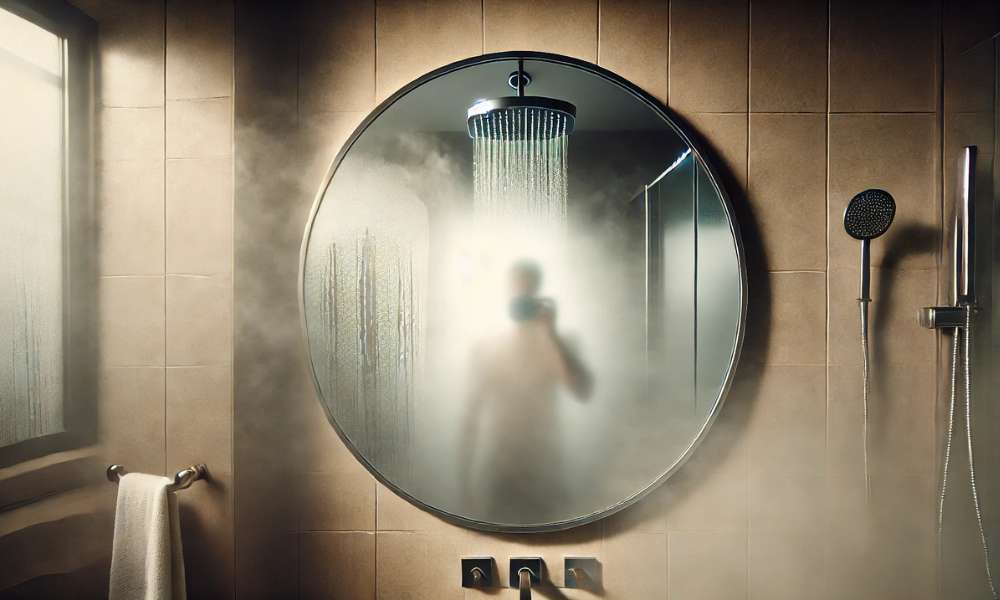 What Fogs Up The Bathroom Mirror During A Shower Nyt