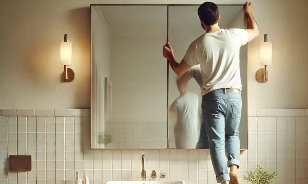 How To Replace Bathroom Mirror